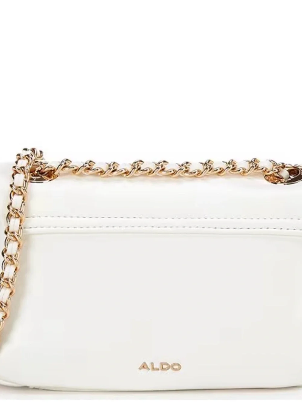 Aldo White Embroidered Strawberry & Bow Crossbody Bag